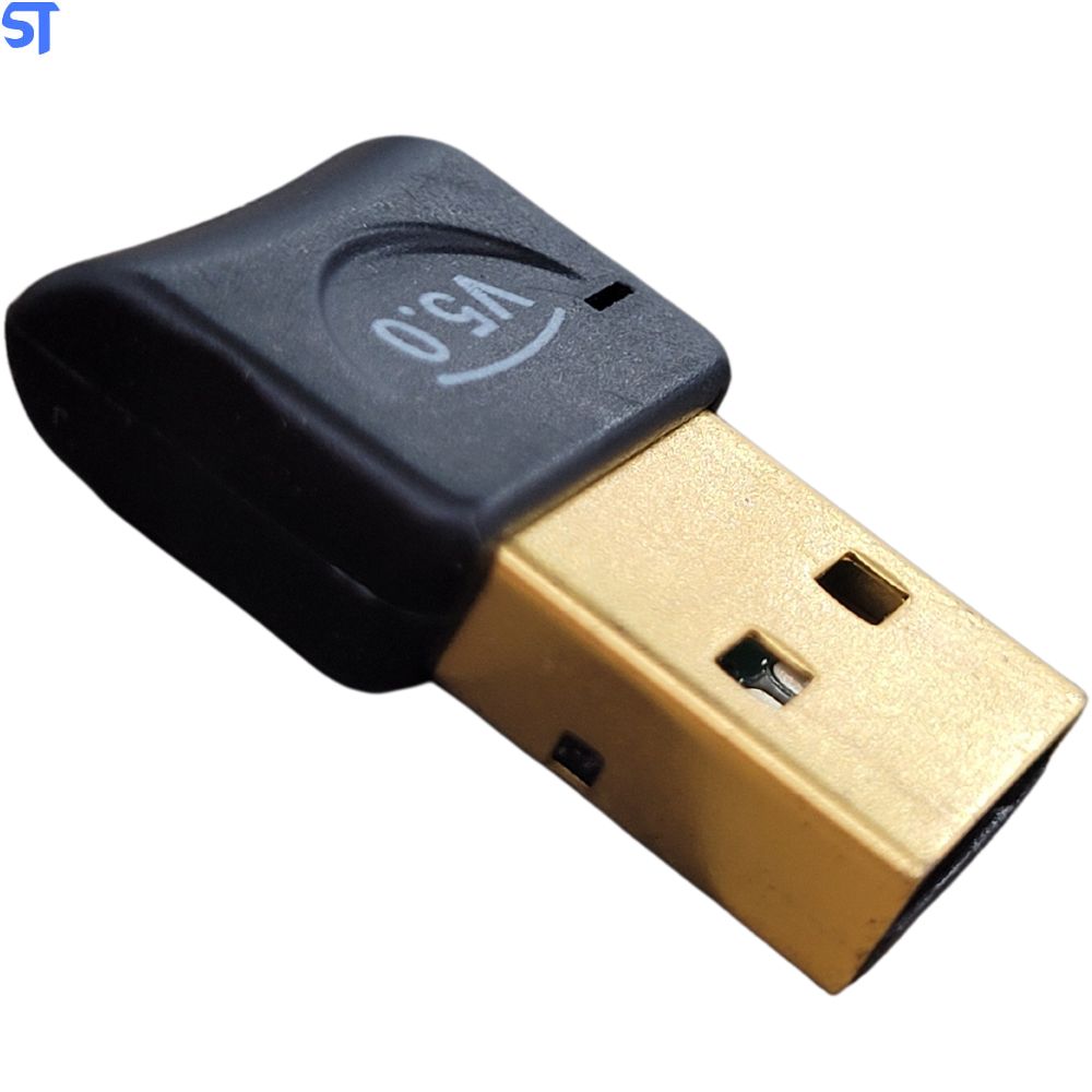 Mini Adaptador Bluetooth 5.0 Usb Dongle 3Mbps para Dados Preto - PEI-605